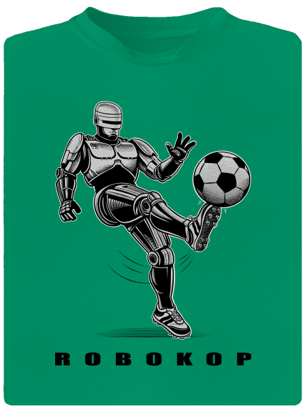 Robokop detské športové tričko Kelly Green Mal