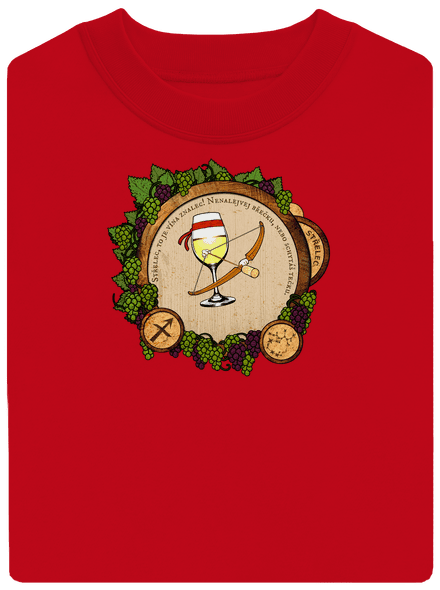 Vínny horoskop: Strelec unisex mikina bez kapucne Red
