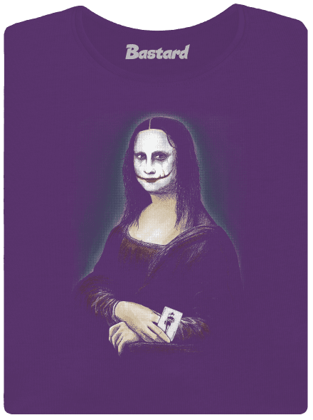 Mona Joker Lisa dámske tričko prémium Purple