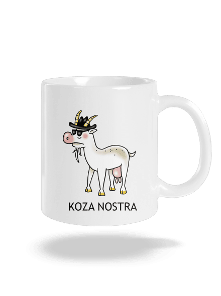 Koza nostra klasický hrnček White