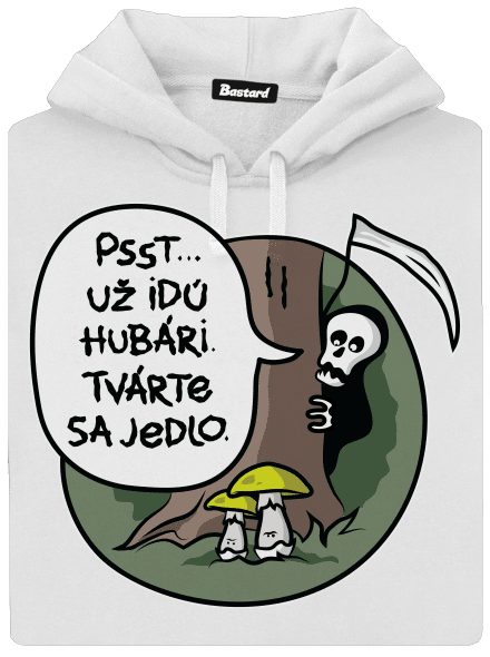 Muchotrávky zelené dámska mikina klokanka White