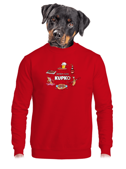 Slovenské kupko unisex mikina bez kapucne Red