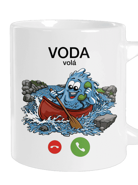 Voda volá veľký hrnček White