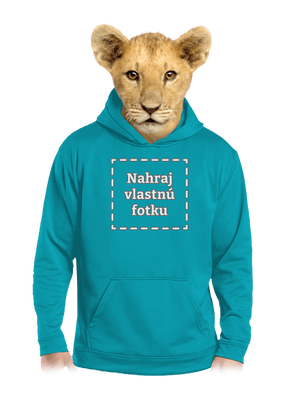 Vlastná potlač detská mikina klokanka Hawaiian Blue