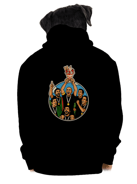 Pohár pánska mikina na zips Black