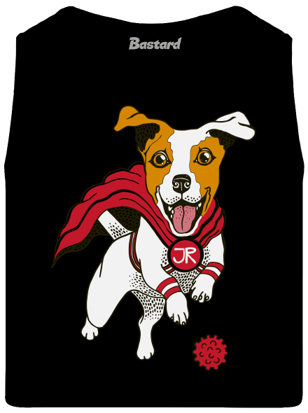 Jack Russell pánske tielko Black