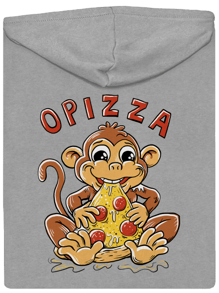 Opizza pánska mikina na zips Light Melange