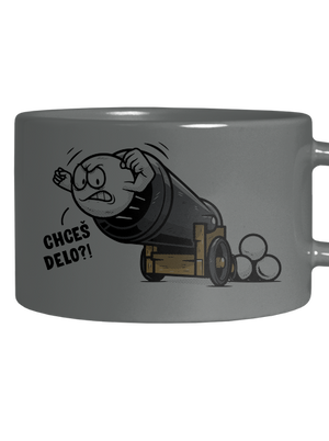 Chceš delo? hrnček makronka Grey Macaron