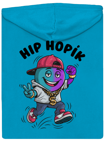 Hip Hopík dámska mikina na zips Blue Atol