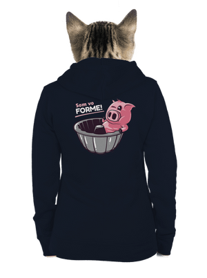 Vo forme dámska mikina na zips Navy Mal