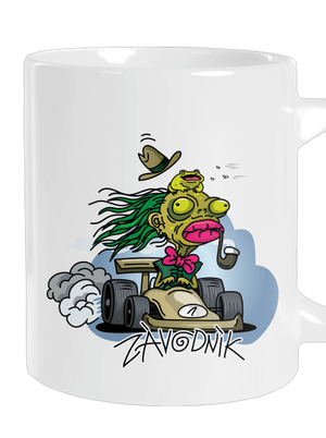 Závodník veľký hrnček White