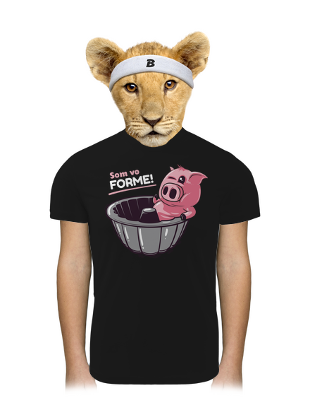 Vo forme detské športové tričko Black