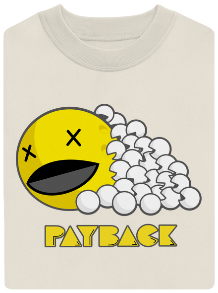 Payback unisex mikina bez kapucne Off White