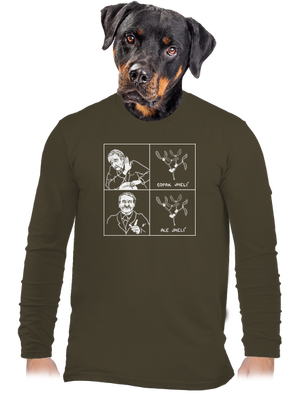 Cimrman: Copak jmelí pánske dlhý rukáv Urban Khaki