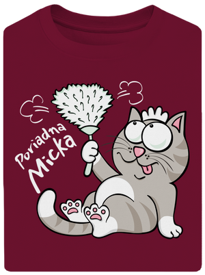 Macko a Micka unisex tričko oversized Garnet