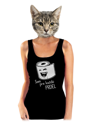 Prdel dámske tielko klasické Black