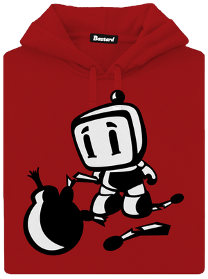 Bomberman dámska mikina klokanka Red Mal