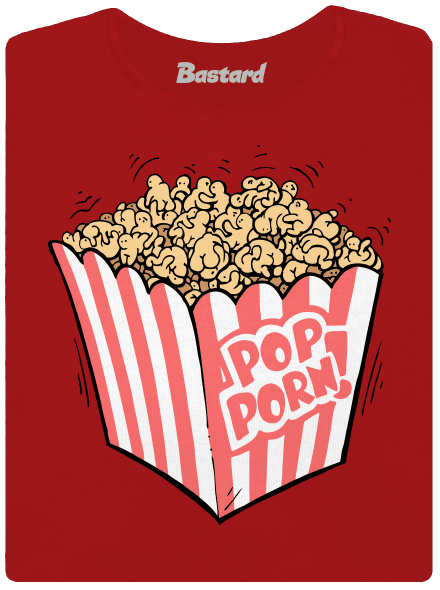 Popporn dámske tričko prémium Red Mal