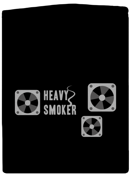 Heavy smoker pánska mikina na zips Black