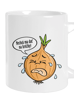 Cibuľa na krúžky veľký hrnček White