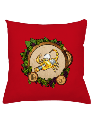 Vínny horoskop: Škorpión vankúš Red