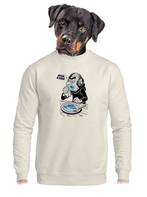unisex mikina bez kapucne
