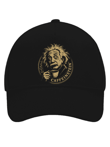 Caffeinstein šiltovka baseballka Black
