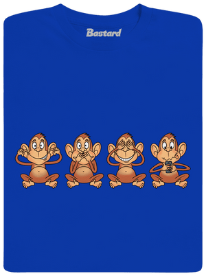 Opička s mobilom detské tričko Royal Blue