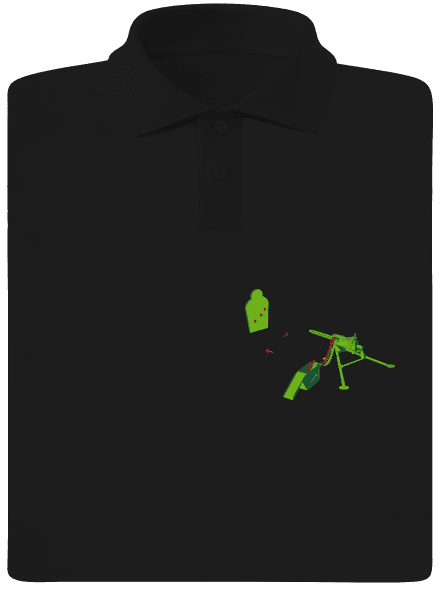 LMG training pánska polokošeľa Black