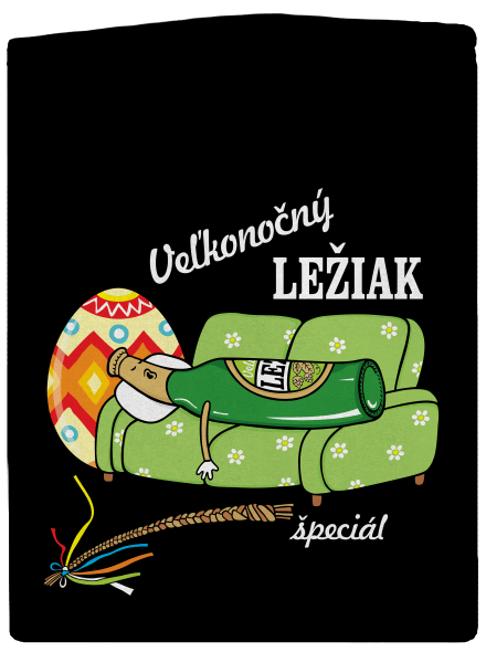 Veľkonočný ležiak dámska mikina na zips Black