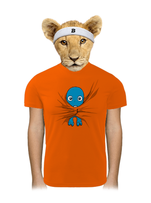 Bubák detské športové tričko Neon Orange