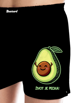 Život je pecka pánske trenky Black