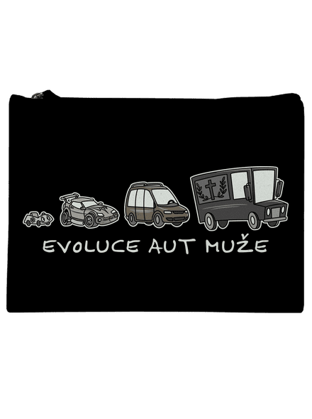 Evolúcia áut muža taštička Black