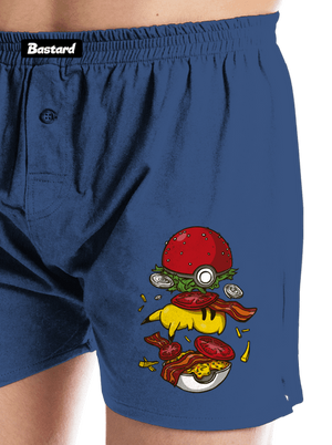 Pokémon burger pánske trenky Blue