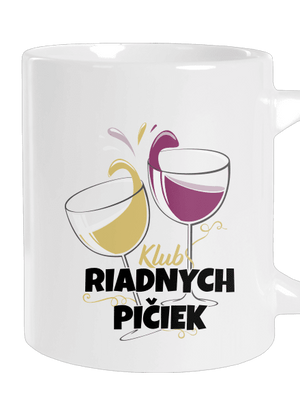 Klub riadnych pičiek veľký hrnček White