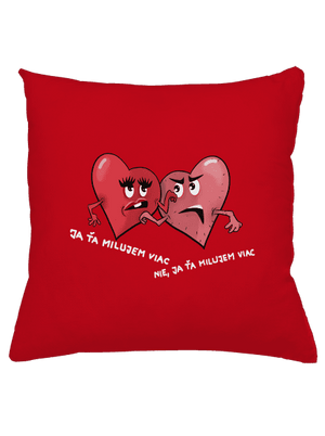 Srdiečka vankúš Red
