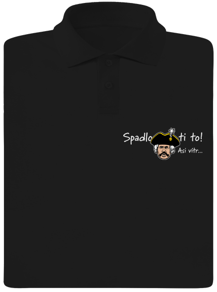 Spadlo ti to pánska polokošeľa Black