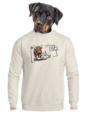 unisex mikina bez kapucne