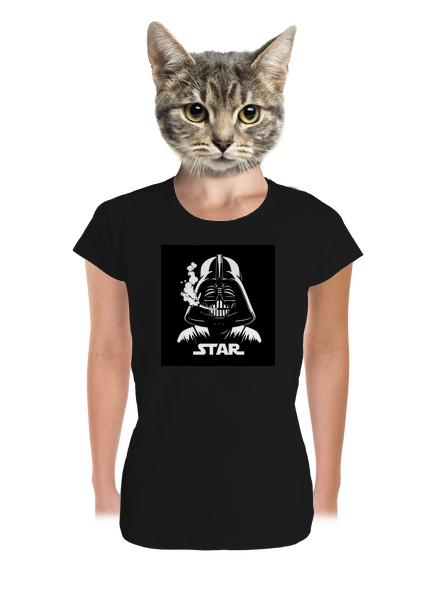 Darth Star dámske tričko prémium Black