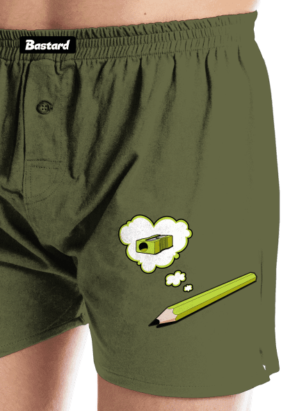 Ceruzka a Strúhatko pánske trenky Khaki