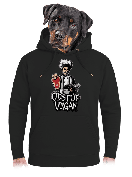 Odstup vegane unisex mikina premium Dark Black