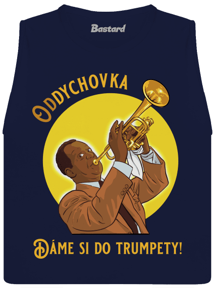 Oddychovka dámske tielko voľné Navy