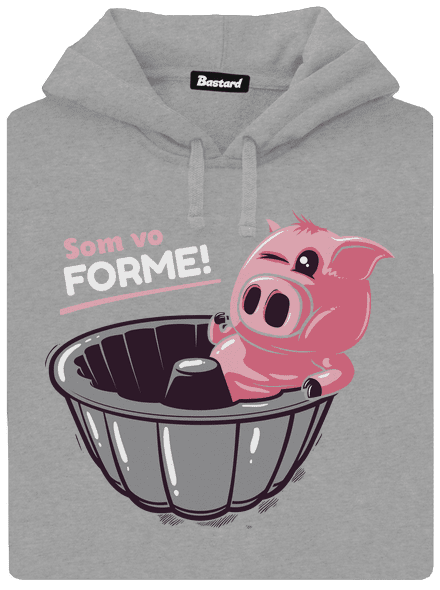 Vo forme pánska mikina klokanka Light Melange