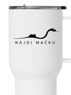 Nájdi mačku termohrnček White