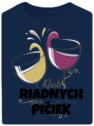 Klub riadnych pičiek unisex tričko oversized Midnight Blue