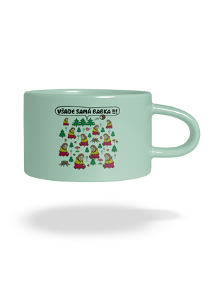 Všade samá babka hrnček makronka Mint Macaron