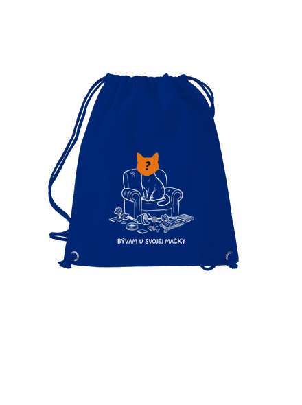 Bývam u svojej mačky vak Royal Blue Mal