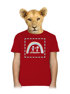 Detské kresby - Nahraj vlastnú detské tričko Red