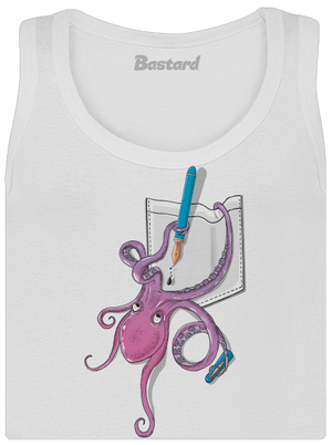 Jednoducho miluje atrament dámske tielko klasické White