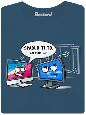 Mac vs. Windows dámske tričko prémium Petrol Blue